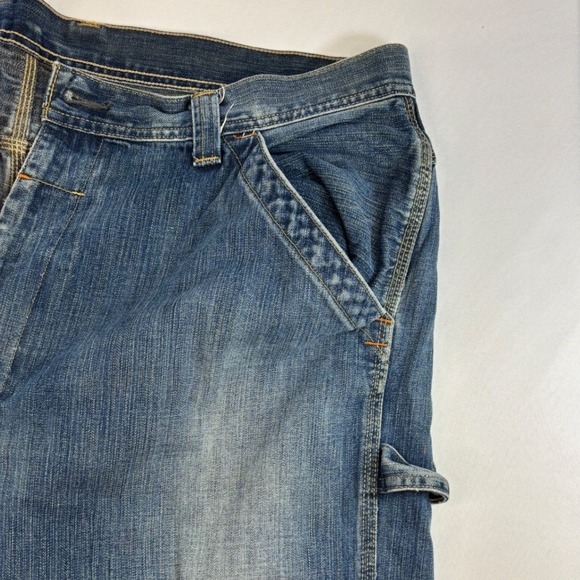 Ralph Lauren Polo Co Jeans Mens 42x32 Blue Wyatt Carpenter Loose Baggy Faded Y2K - Picture 14 of 14